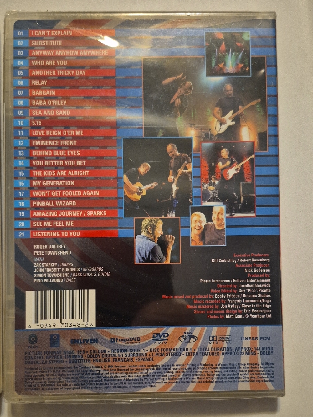The Who  Live  DVD Lot Of Two New Sealed - Picture 3 of 5